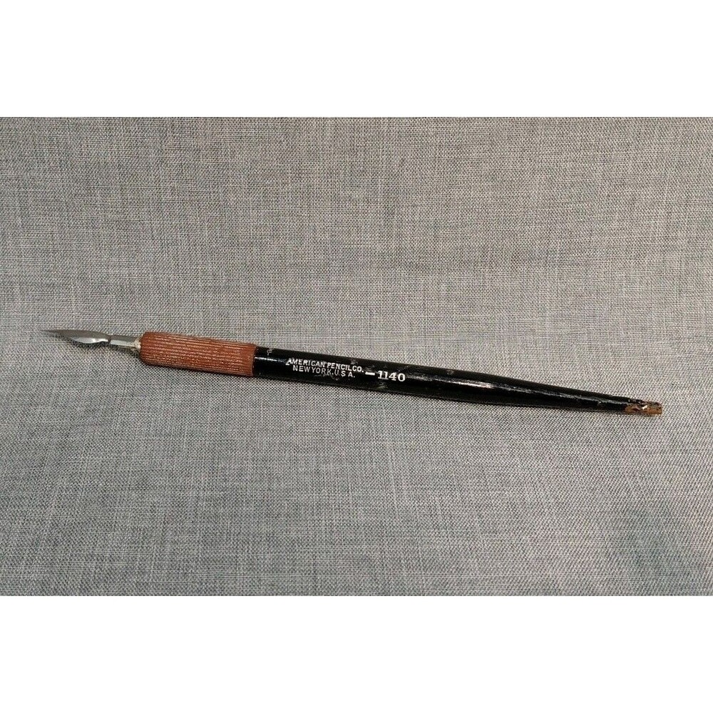 VTG Fountain Pen Holder American Pencil Co NY #1140 Spencer's England Nib
